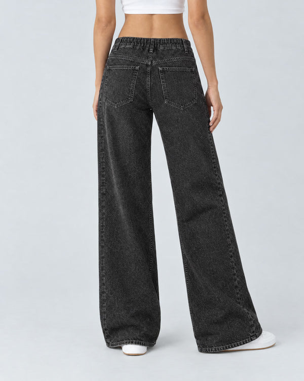 Washed Black jeans, Back view