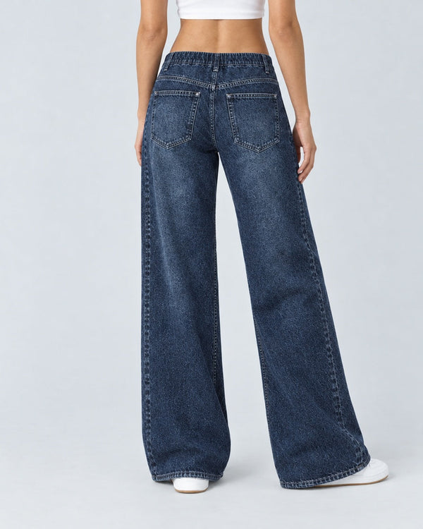 Dark Indigo jeans, Back view
