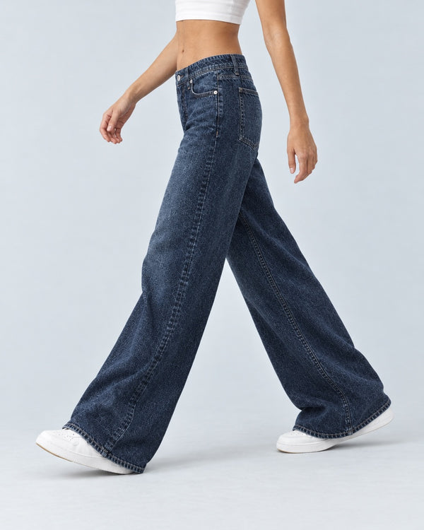 Dark Indigo jeans, Side stride