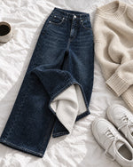 Dark Indigo jeans, Flat lay