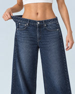 Dark Indigo jeans, Waistband stretch